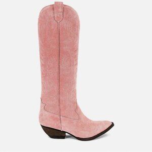 Jeffrey Campbell Calvera Boot Pink Suede Size 7
